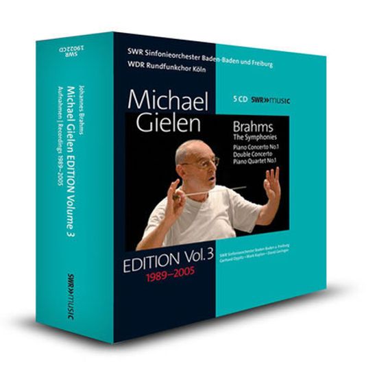THE SYMPHONIES, PIANO CONCERTO, DOUBLE CONCERTO, PIANO QUARTET NO.1/ MICHAEL GIELEN [미하엘 길렌 에디션 3집 1989-2005: 브람스: 교향곡 전곡, 피아노 협주곡 1번, 이중 협주곡, 피아노 4중주(쇤베르크 편곡판)]
