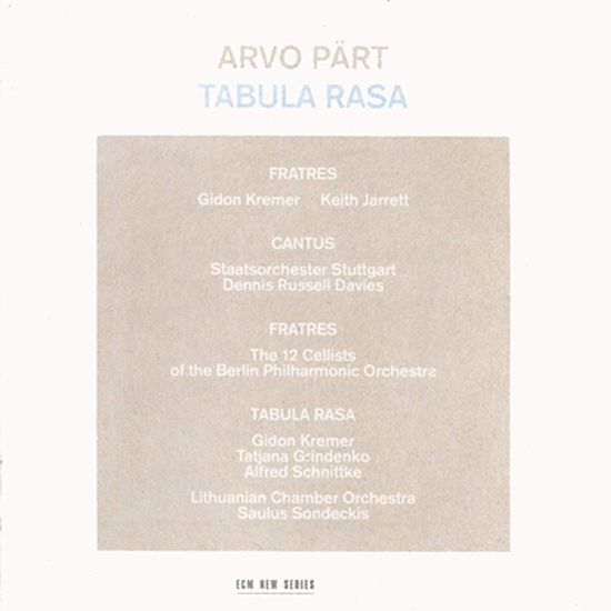 TABULA RASA/ GIDON KREMER, DENNIS RUSSELL DAVIES, SAULUS SONDECKIS
