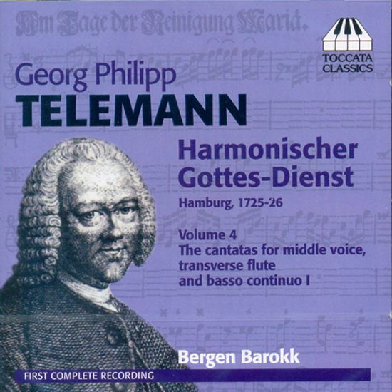 HARMONISCHER GOTTES-DIENST VOL.4: SIX CANTATAS/ BERGEN BAROKK [텔레만: 조화로운 예배 4집: 여섯 개의 칸타타]