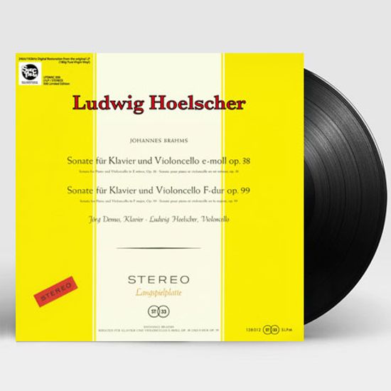 SONATA FOR PIANO & CELLO OP.38 & 99/ LUDWIG HOELSCHER, JORG DEMUS [180G LP] [브람스: 첼로 소나타 1, 2번 - 루드비히 호엘셔]