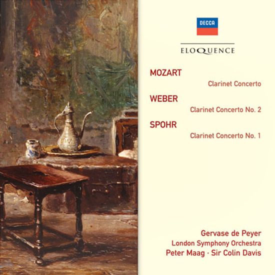 MOZART, WEBER, SPOHR - CLARINET CONCERTOS/ PETER MAAG, COLIN DAVIS [제르바즈 드 페이어: 클라리넷 협주곡집]