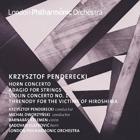 HORN & VIOLIN CONCERTOS/ BARNABAS KELEMEN, RADOVAN VLATKOVIC, MICHAL DWORZYNSKI [펜데레츠키: 호른 협주곡, 현을 위한 아다지오 - 블라트코비치, 켈레멘, 드보진스키]