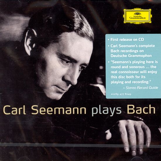 CARL SEEMANN PLAYS BACH