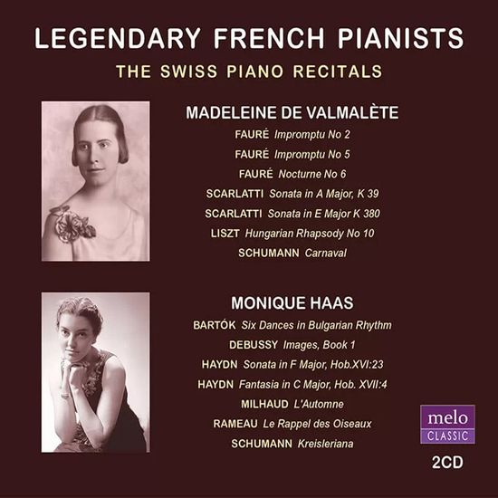 THE SWISS PIANO RECITALS/ MADELEINE DE VALMALETE & MONIQUE HAAS [마들렌 드 발말레트 & 모니크 하스: 스위스 피아노 리사이틀 실황]