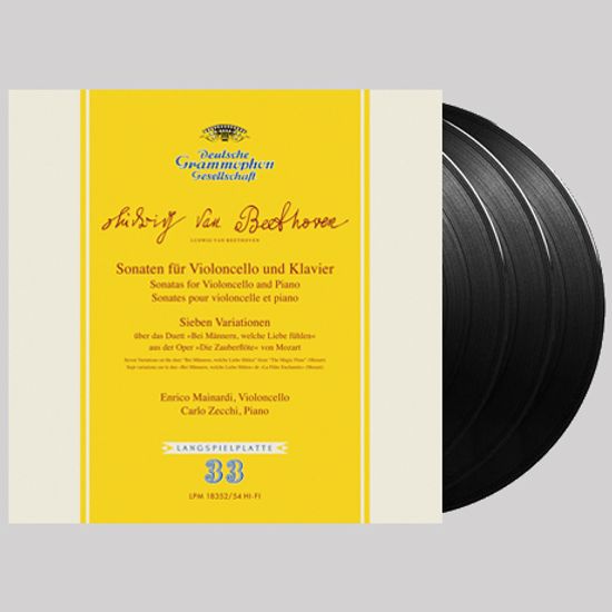 SONATAS FOR VIOLONCELLO AND PIANO/ ENRICO MAINARDI, CARLO ZECCHI [베토벤: 첼로 소나타 전곡 - 엔리코 마이나르디] [ANALOGPHONIC 180G LP]