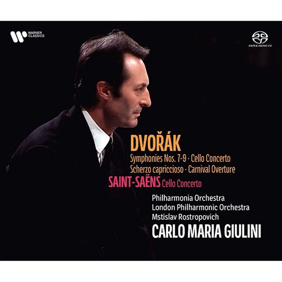 SYMPHONIES 7-9, CELLO CONCERTO/ CARLO MARIA GIULINI [드보르작: 교향곡 7-9번 & 첼로 협주곡 - 카를로 마리아 쥴리니] [SACD HYBRID]