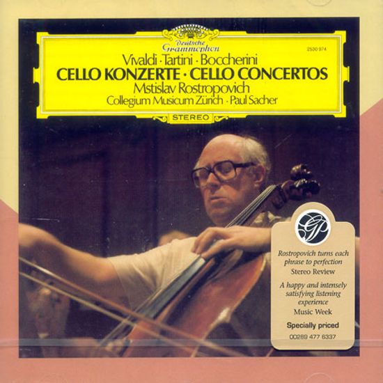 CELLO CONCERTOS/ VIVALDI/ TARTINI/ BOCCHERINI/ PAUL SACHER [GRANDPRIX]