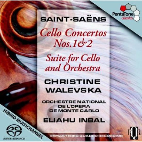 CELLO CONCERTOS NOS.1 & 2/ CHRISTINE W ALEVSKA, ELIAHU INBAL [SACD HYBRID] [생상스: 첼로 협주곡 1 & 2번]