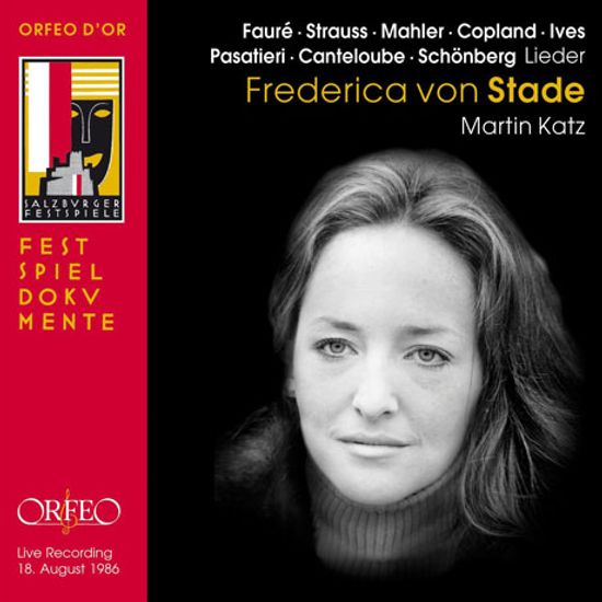 SONGS/ MARTIN KATZ [프레데리카 폰 슈타데: 찰츠 부르크 리사이틀 1986]