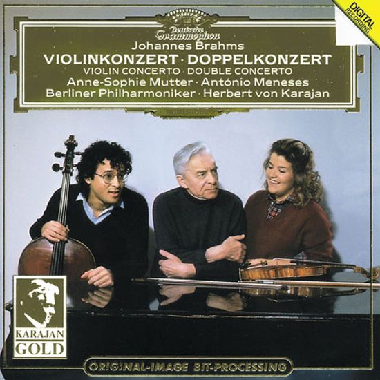 VIOLINKONZERT & DOPPELKONZERT/ ANNE-SOPHIE MUTTER, ANTONIO MENESES, HERBERT VON KARAJAN [KARAJAN GOLD] [브람스: 바이올린 & 더블 협주곡 - 무터 & 카라얀]