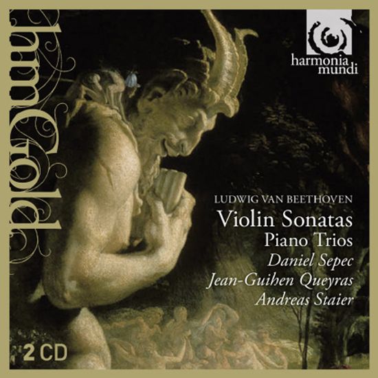 SONATAS & TRIOS/ DANIEL SEPEC, JEAN-GUIHEN QUEYRAS, ANDREAS STAIER [HM GOLD] [베토벤 & 훔멜: 바이올린 소나타 & 피아노 트리오]