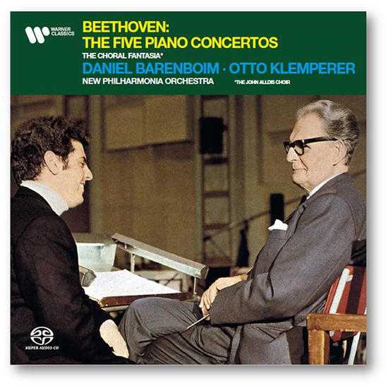 THE FIVE PIANO CONCERTOS/ DANIEL BARENBOIM, OTTO KLEMPERER [SACD HYBRID] [베토벤: 피아노 협주곡 전곡 - 다니엘 바렌보임, 오토 클렘페러]
