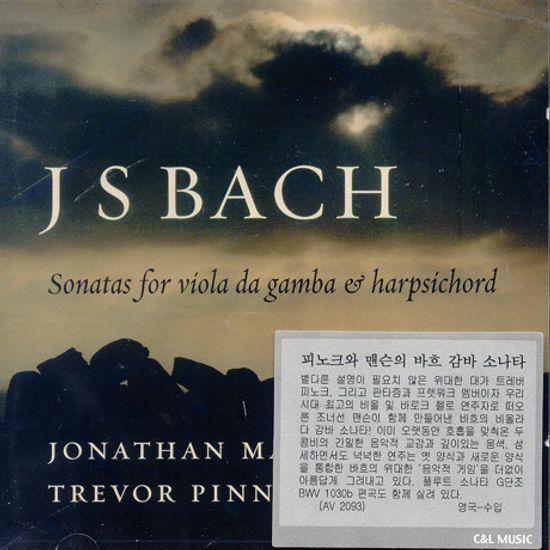 SONATAS FOR VIOLA DA GAMBA & HARPSICHORD/ MANSON AND PINNOCK