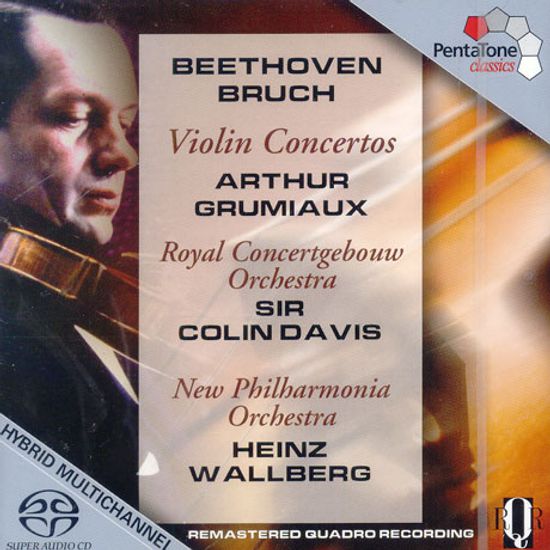 VIOLIN CONCERTOS/ ARTHUR GRUMIAUX, COLIN DAVIS [SACD HYBRID] [베토벤 & 브루흐 : 바이올린 협주곡]