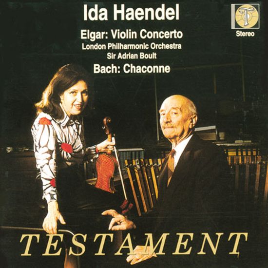 VIOLIN CONCERTO & CHACONNE/ IDA HAENDEL, ADRIAN BOULT [엘가: 바이올린 협주곡 & 바흐: 샤콘느 - 이다 헨델, 불트]