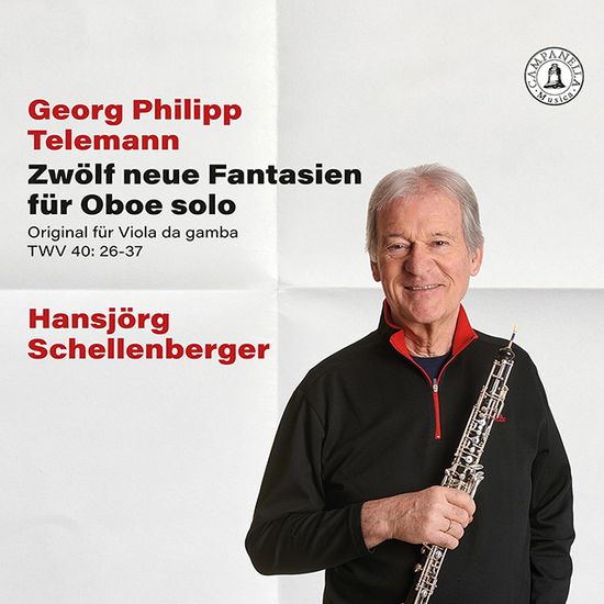 12 NEUE FANTASIEN FUR OBOE SOLO/ HANSJORG SCHELLENGERGER [텔레만: 12개의 새로운 환상곡 - 한스외르크 셀렌베르거]