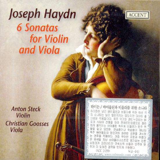 6 SONATAS FOR VIOLIN AND VIOLA/ ANTON STECK, CHRISTIAN GOOSSES