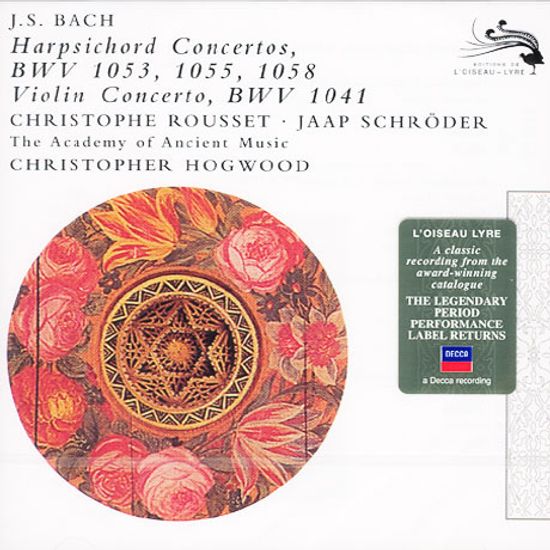HARPSICHORD CONCERTO IN E MAJOR BWV1053 ETC/ CHRISTOPHE ROUSSET/ CHRISTOPHER HOGWOOD