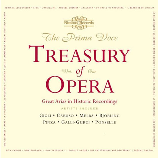 THE PRIMA VOCE TREASURY OF OPERA VOLUME ONE: GREAT ARIAS IN HISTORIC RECORDINGS [오페라 아리아 명연주 1집]