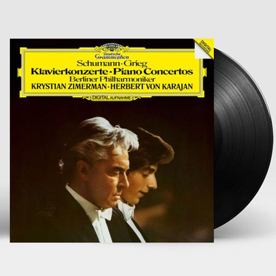 PIANO CONCERTOS/ KRYSTIAN ZIMERMAN, HERBERT VON KARAJAN [슈만 & 그리그: 피아노 협주곡 - 지메르만 & 카라얀] [180G LP]