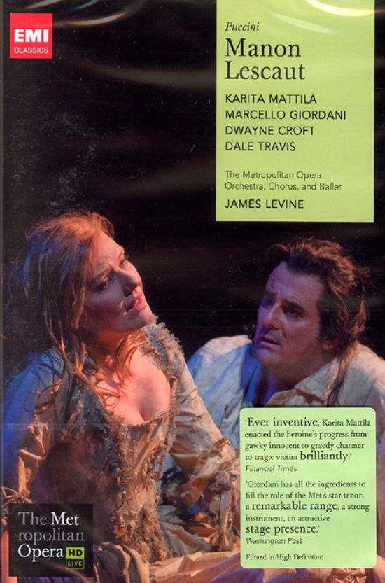 MANON LESCAUT/ JAMES LEVINE [푸치니: 마농 레스코 - 제임스 레바인]