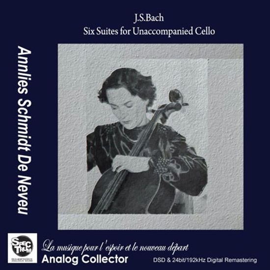 SIX SUITES FOR UNACCOMPANIED CELLO/ ANNELIES SCHMIDT DE NEVEU [바흐: 첼로 모음곡]