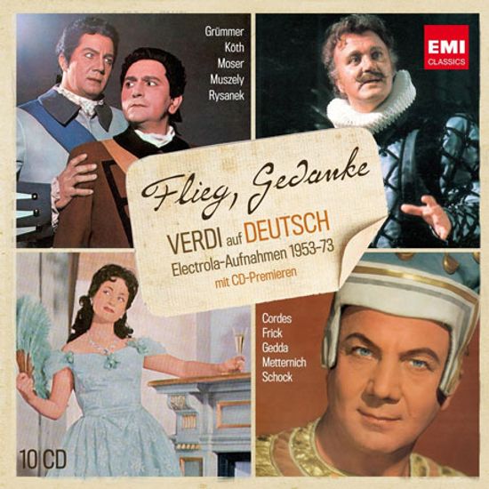 FLIEG, GEDANKE: VERDI AUF DEUTSCH [ELECTROLA-AUFNAHMEN 1953-73] [독일어로 부르는 베르디]
