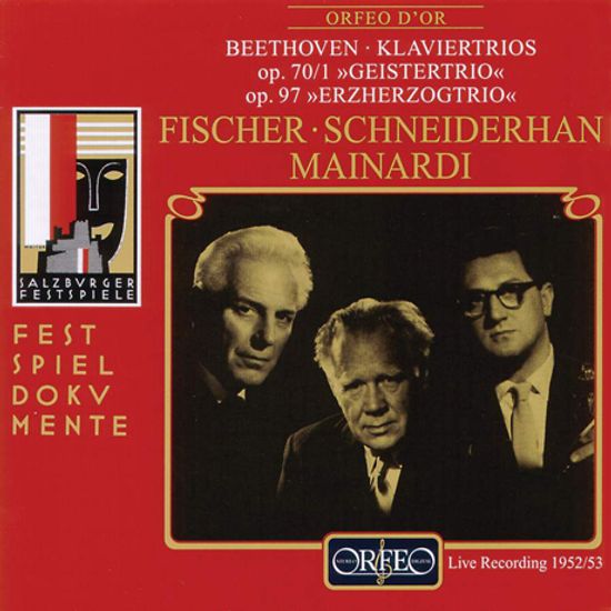 PIANO TRIOS OP.70 ”GEISTERTRIO” OP.97 ”ERZHERZOGTRIO”/ EDWIN FISCHER, WOLFGANG SCHNEIDERHAN, ENRICO MAINARDI [베토벤: 피아노 트리오 - 피셔, 슈나이더한, 마이나르디]