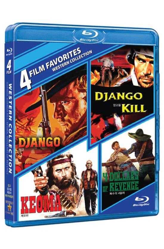 웨스턴 컬렉션 4: 장고, 장고 킬, 케오마, 복수의 4달러 [한정판] [4 FLIM WESTERN COLLECTION]