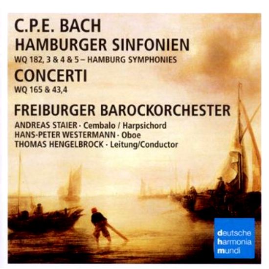 HAMBURGER SINFONIEN/ THOMAS HENGELBROCK [C.P.E. 바흐: 함부르크 심포니 & 협주곡 - 안드라스 슈타이어, 토마스 헹엘브록]
