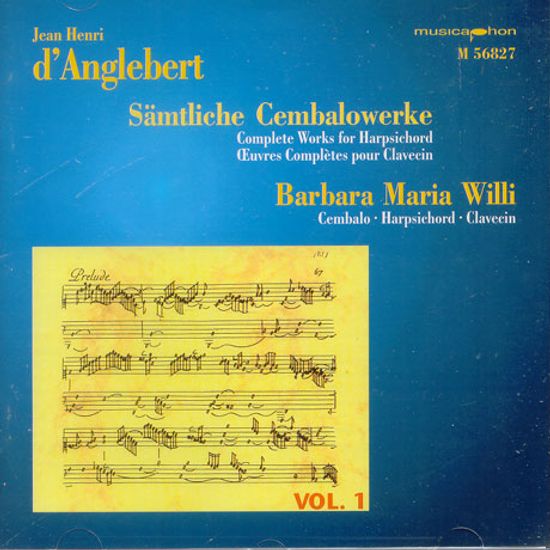 CEMBALOWERKE VOL.1/ BARBARA MARIA WILLI