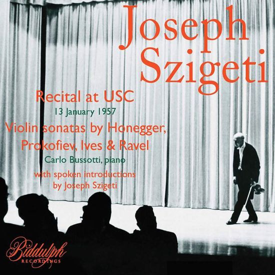 RECITAL AT USC/ CARLO BUSSOTTI [요제프 시게티: 바이올린 소나타(1957년 실황) - 카를로 부소티]