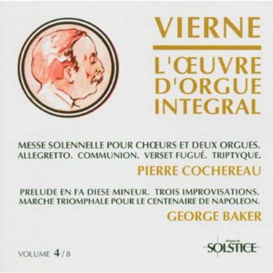 L`OEUVRE D`ORGUE INTEGRAL VOL.4/ PIERRE COCHEREAU, GEORGE C. BAKER [비에른: 오르간 전집 4]