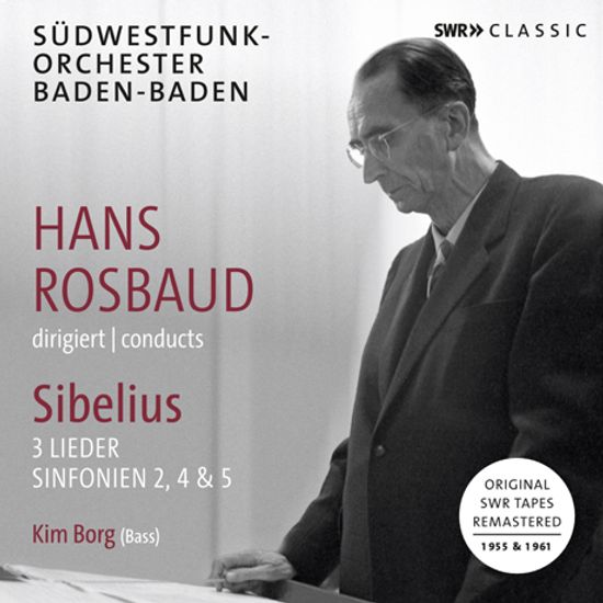 SINFONIEN 2, 4 & 5/ HANS ROSBAUD [시벨리우스: 교향곡 2, 4, 5번, 세 곡의 가곡 - 한스 로즈바우트]
