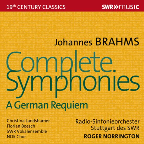 OMPLETE SYMPHONIES, A GERMAN REQUIEM/ ROGER NORRINGTON [브람스: 교향곡 전곡, 독일 레퀴엠 - 로저 노링턴]
