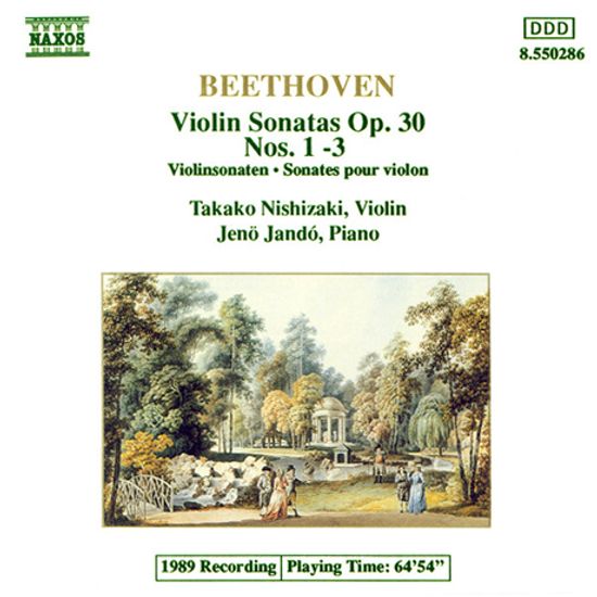 VIOLIN SONATAS OP.30 NOS.1-3/ TAKAKO NISHIZAKI, JENO JANDO [베토벤: 바이올린 소나타 6-8번 | 니시카지, 얀도]