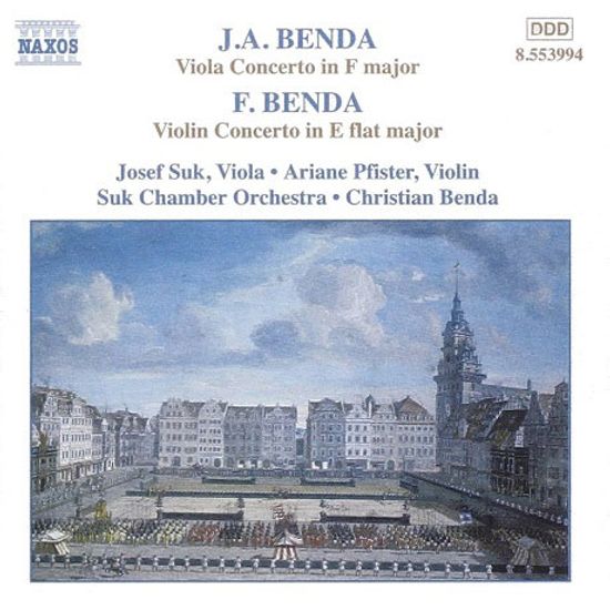 VIOLA & VIOLIN CONCERTOS/ JOSEF SUK, CHRISTIAN BENDA [벤다: 비올라 & 바이올린 협주곡 - 수크]
