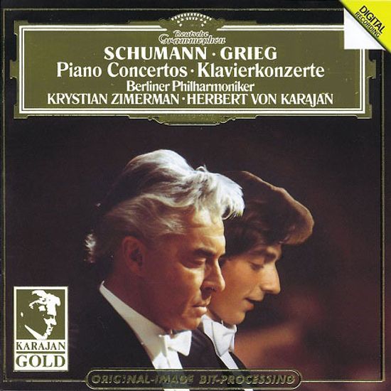 PIANO CONCERTOS/ KRYSTIAN ZIMERMAN, HERBERT VON KARAJAN [KARAJAN GOLD] [슈만 & 그리그: 피아노 협주곡 - 지메르만 & 카라얀]