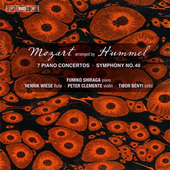 7 PIANO CONCERTOS & SYMPHONY NO.40: MOZART ARRANGED BY HUMMEL/ FUMIKO SHIRAGA, HENRIK WIESE