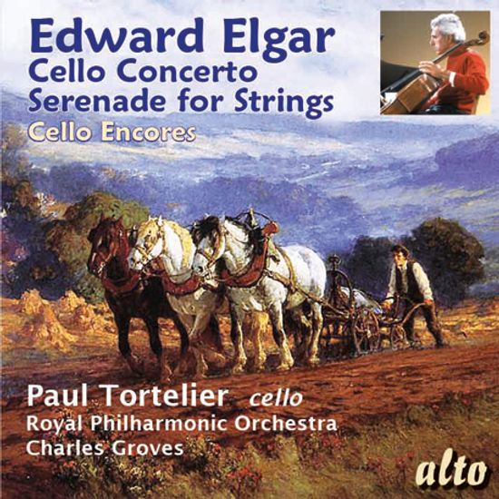 CELLO CONCERTO, SERENADE FOR STRINGS & ROCOCO VARIATIONS/ PAUL TORTELIER, CHARLES GROVES [엘가: 첼로 협주곡 & 차이코프스키: 로코코 변주곡 외]