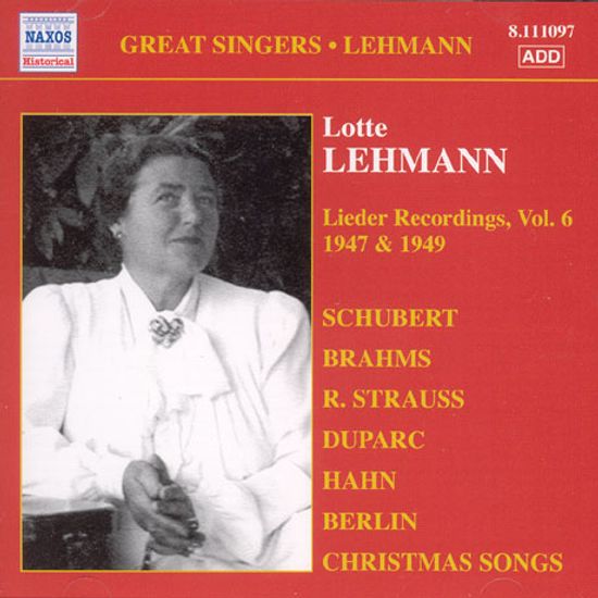 LIEDER RECORDINGS VOL.6