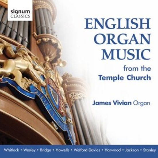 ENGLISH ORGAN MUSIC FROM THE TEMPLE CHURCH/ JAMES VIVIAN