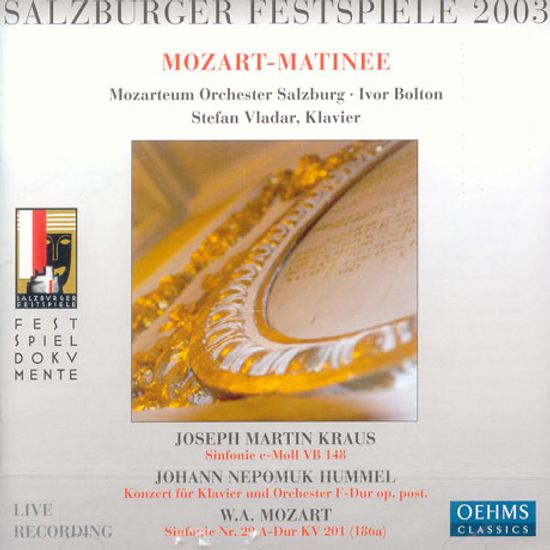 SALZBURGER FESTSPIELE 2003/ MOZARTEUM ORCHESTER SALZBURG/ IVOR BOLTON