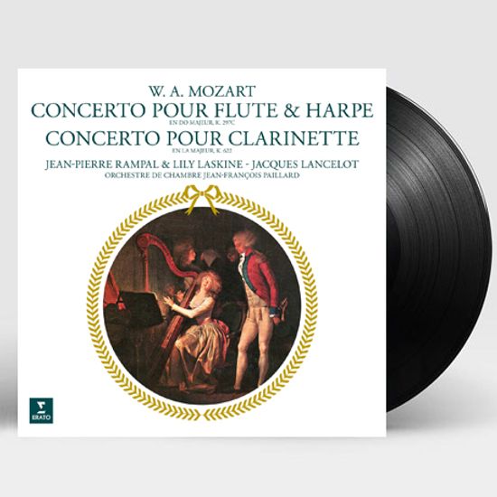 CONCERTO FOR FLUTE & HARP, CLARINET/ JEAN-PIERRE RAMPAL, LILY LASKINE, JACQUES LANCELOT [모차르트: 협주곡 - 장 피에르 랑팔] [180G LP]