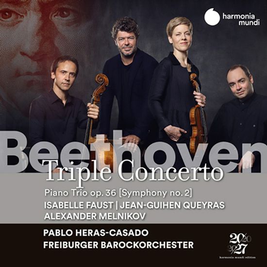 TRIPLE CONCERTO/ ISABELLE FAUST, JEAN-GUIHEN QUEYRAS, ALEXANDER MELNIKOV, PABLO HERAS-CASADO [베토벤: 삼중 협주곡, 교향곡 2번(베토벤 편곡에 의한 피아노 트리오) - 파우스트, 케라스, 멜니코프]