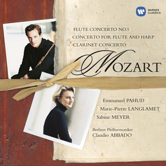 FLUTE, HARP & CLARINET CONCERTOS/ EMMANUEL PAHUD, SABINE MEYER, CLAUDIO ABBADO [모차르트: 플루트, 하프, 클라리넷 협주곡 - 파후드, 마이어, 아바도]