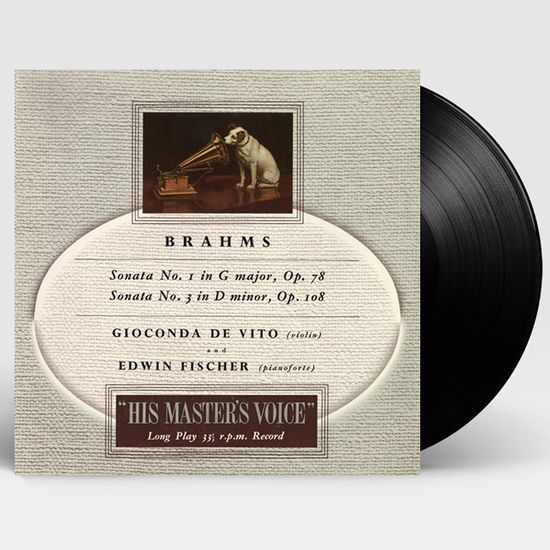 VIOLIN SONATA NO.1 & NO. 3/ GIOCONDA DE VITO, EDWIN FISCHER [브람스: 바이올린 소나타 1번과 3번 - 지오콘다 데 비토, 에드윈 피셔] [LP]