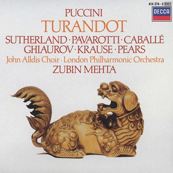 TURANDOT/ JOAN SUTHERLAND, LUCIANO PAVAROTTI, MONTSERRAT CABALLE, ZUBIN MEHTA [푸치니: 투란도트 - 주빈 메타]