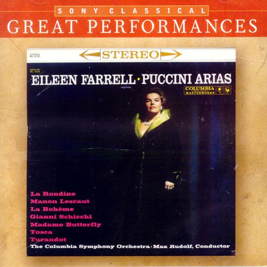 PUCCINI ARIAS AND OTHERS IN THE GREAT TRADITION/ EILEEN FARRELL (GREAT PERFORMANCES)