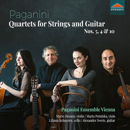 QUARTETS FOR STRINGS AND GUITAR NOS. 5, 4 & 10/ PAGANINI ENSEMBLE [파가니니: 현과 기타를 위한 사중주 4번, 5번,10번 - 파가니니 앙상블]